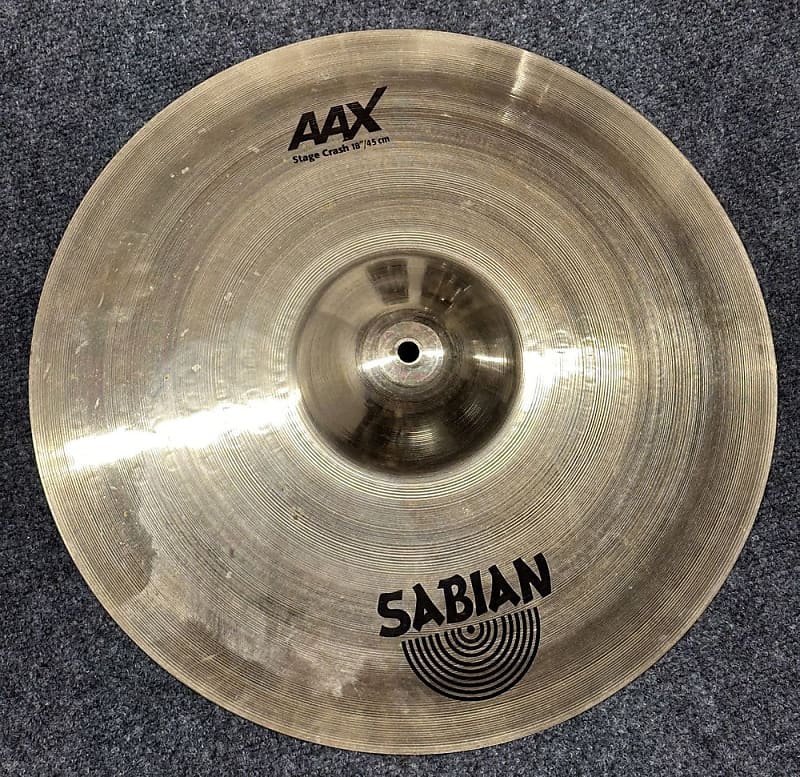 Used Sabian AAX Stage Crash Cymbal 18