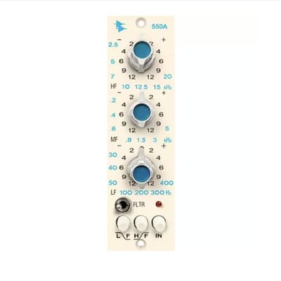 API 550A Special-Edition 500 Series Discrete 3-Band EQ Cream image 1