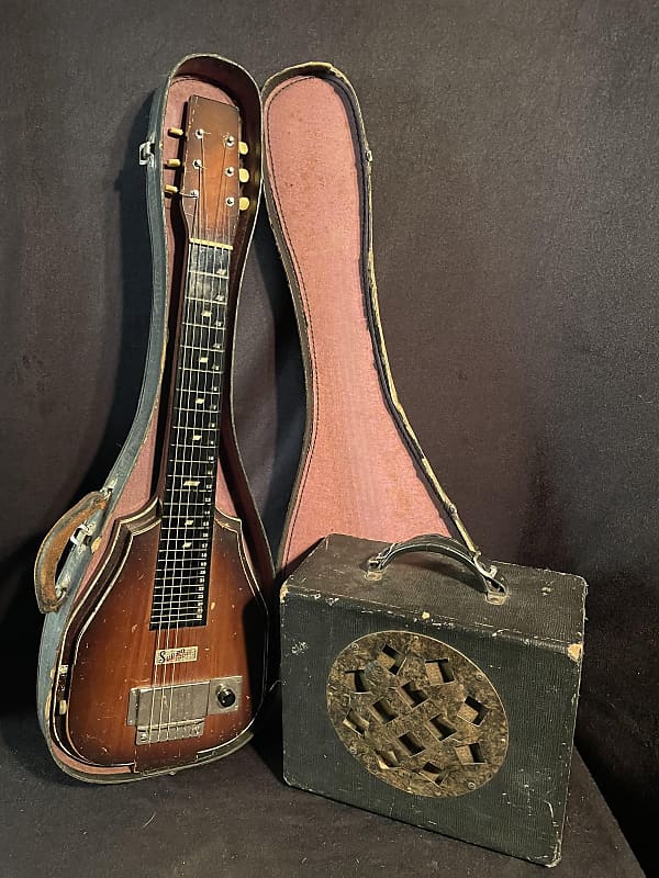c1938 Supro Lap Steel and Amplifier image 1
