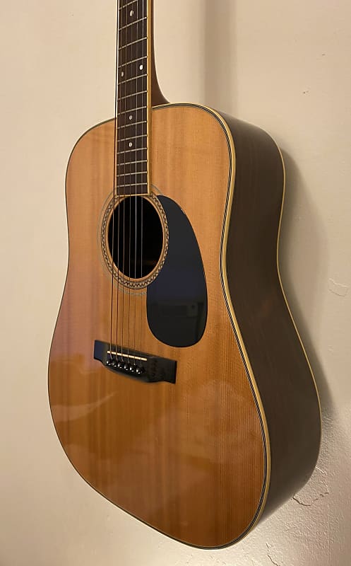 Vintage Fender F-95 dreadnaught acoustic guitar with exotic Jacranda. Made  in March 1973