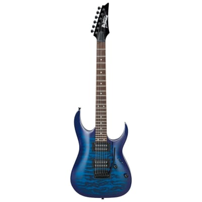 Used Ibanez GRGA120QATBB GIO RGA Electric Guitar - Transparent Blue Burst image 2