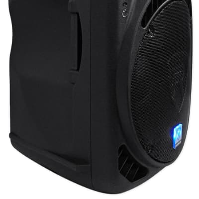 (2) Rockville RPG15BT 15 2000w Powered Bluetooth/USB DJ  Altavoces+Soportes+Cables