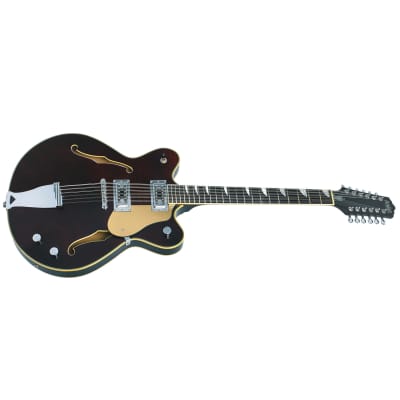 Eastwood Guitars Classic 12 - Walnut - 12-string Semi Hollowbody Electric Guitar - NEW! image 3