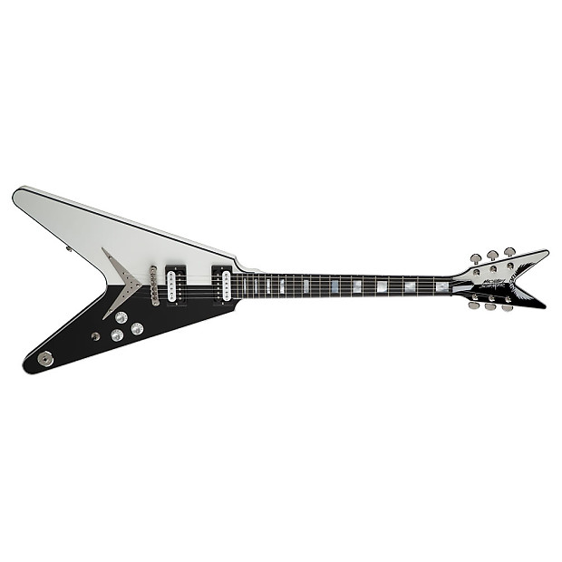Dean Michael Schenker Standard Electric Guitar Black/White image 1