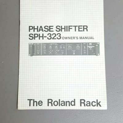 Roland SPH-323 Vintage Phase Shifter - "Original Owner's Manual!"