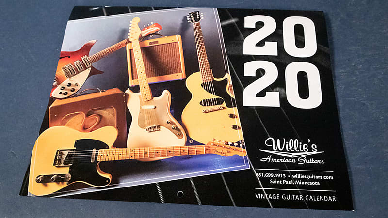 Willies Guitars 2020 Vintage Guitar Calendar image 1