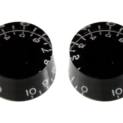 Allparts Set of 2 Vintage-Style Black Speed Knobs image 2