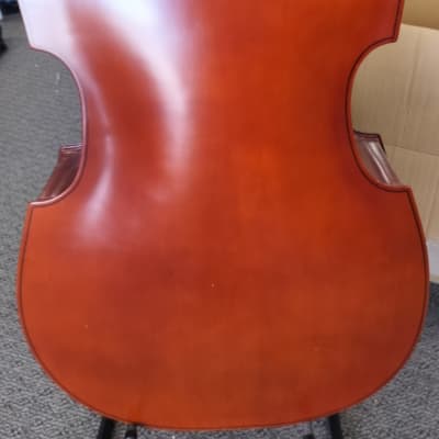 Palatino VB-004 Crack-Resistant Upright Bass with Padded Bag, 3/4 Size image 4