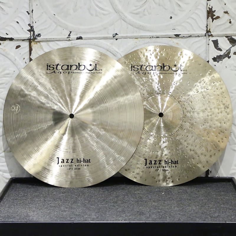 Istanbul Agop Jazz HiHat Cymbals 15in (938/1208g) Reverb