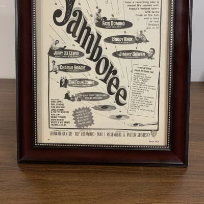 Framed| Original 1957 Warner Bros Jamboree Disk Jockey | Reverb