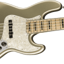 NEW! Fender American Elite Jazz Bass V Maple Board Champagne Finish 5-String Authorized Dealer