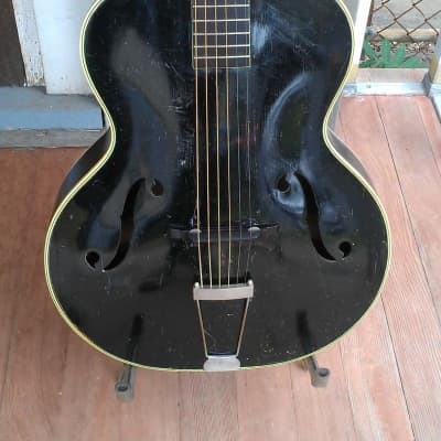 1940s SS Stewart Archtop  guitar Black image 2