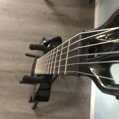Emerald X10 Slimline Nylon Hybrid Electro Acoustic Guitar 2023 - Black Carbon Fiber image 8