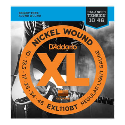 D'Addario EXL110BT Balanced Tension Electric Guitar Strings 10-46 image 1