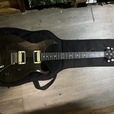 PRS SE Custom 22 Flamed Top Electric Guitar Black w Case image 2