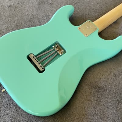 2024 Del Mar Lutherie Surfcaster Strat Surf Green - Made in USA image 6