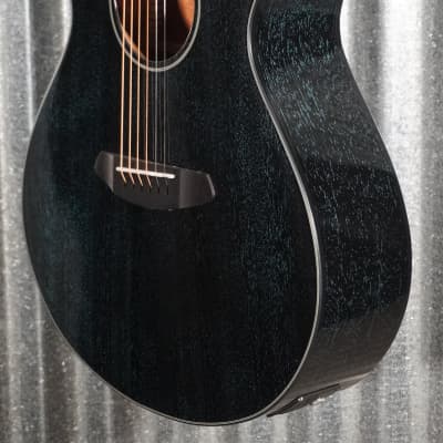 Breedlove Rainforest S Concert Midnight Blue CE Mahogany Acoustic Electric Guitar #2173 image 6