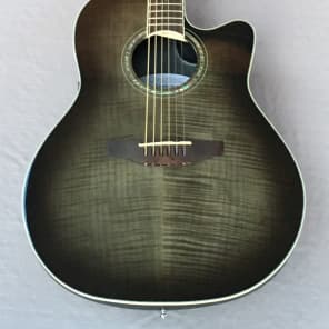 Ovation CS24P-TBBY Celebrity Standard Plus Acoustic/Electric Guitar Trans Black image 11