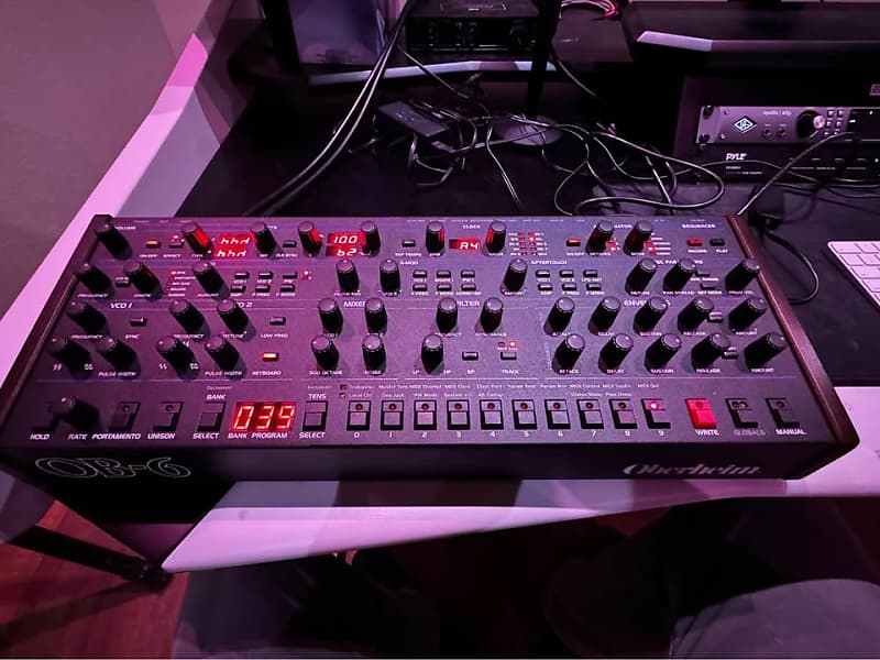 Sequential OB-6 Desktop 6-Voice Polyphonic Synthesizer 2018 - Present - Black with Wood Sides image 1
