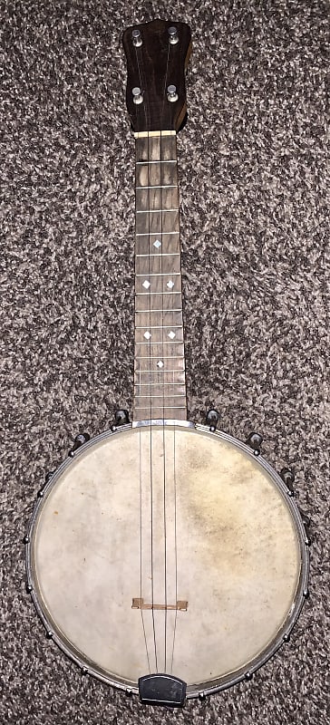 Vintage Unknown Banjo Ukulele made in the USA image 1