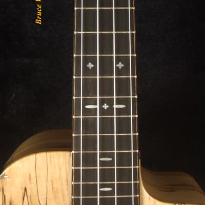 Bruce Wei Solid Spalted Maple Gypsy Tenor Ukulele, MOP Inlay GY17-2110 image 9
