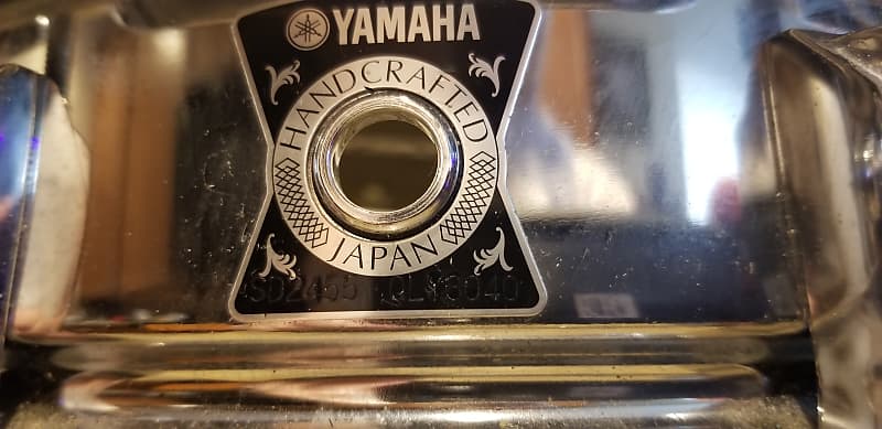 14" Yamaha Steel Snare Drum With Yamaha Steel Snare 5.5x14 Drum 2000s Chrome image 1