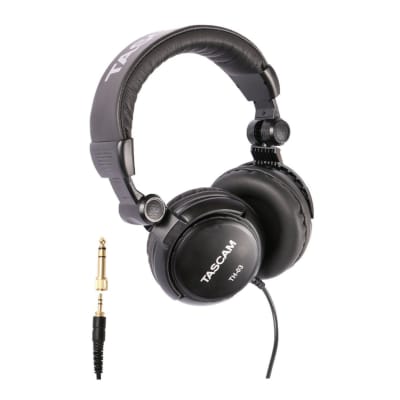Tascam TH-03 Closed Back Over-Ear Headphones (Black) image 1