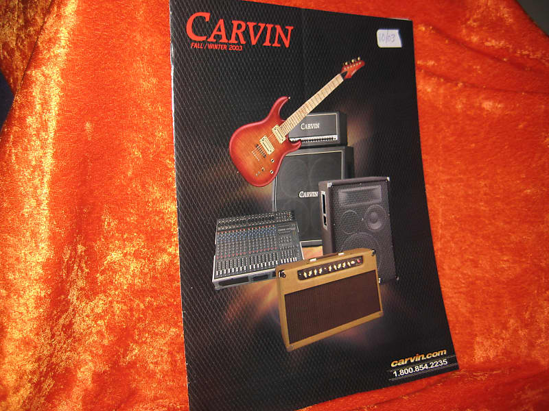 Carvin Guitar Catalog from 2003 83 Pages Featuring Models, Reverb