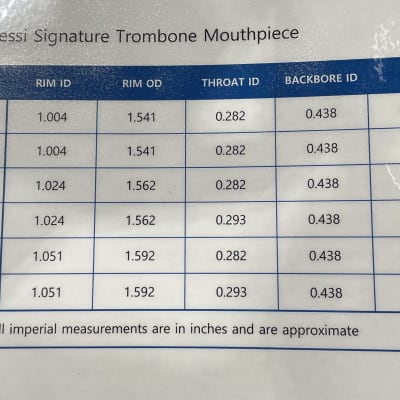 Laskey Alessi Signature Trombone Mouthpiece - 67 Symphonic | Reverb