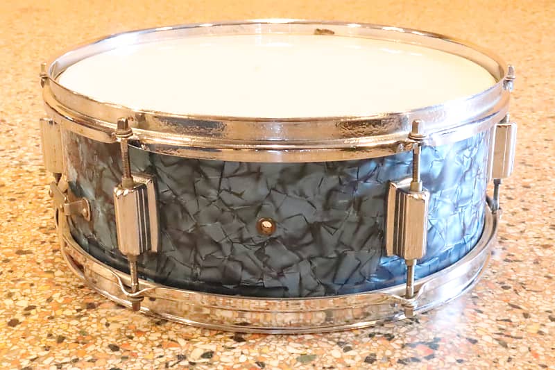 U.S. Mercury 5.5x14" Snare Drum Blue Pearl Vintage 1970's MIJ image 1