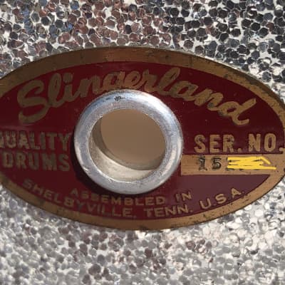 Killer Sounding Slingerland  Deluxe Model Snare Drum  1960s - Sparkling Silver Pearl Silver Sparkle image 9