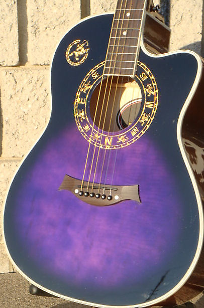 SWIFT HORSE 393 Beginners Acoustic Guitar Purple