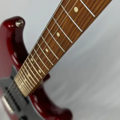 Fender Noventa Stratocaster 2021 Crimson Red Transparent image 5