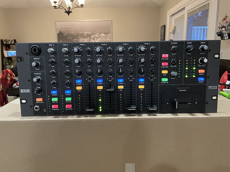 Rane MP25 Stereo Club Mixer 19” MP25 Rackmount USA Made DJ Reverb