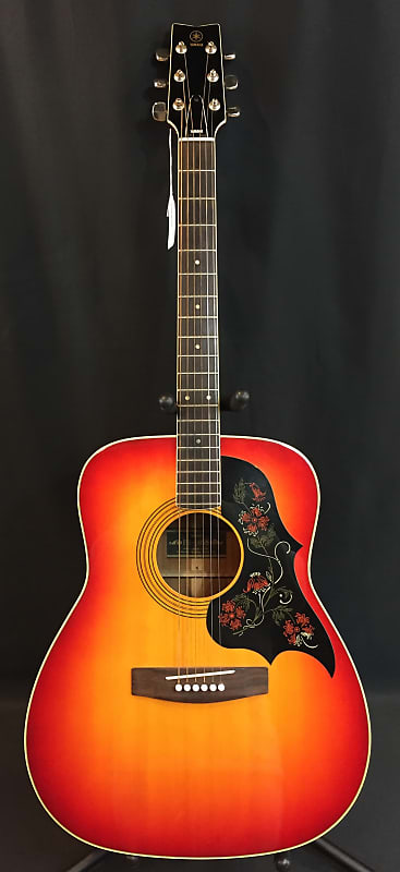 Vintage 1970's Yamaha FG-295S Hummingbird Copy Acoustic Guitar Cherry  Sunburst w/ HSC