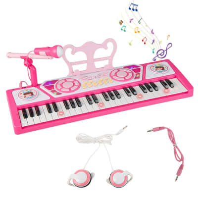 Other 49 Keys Kids Piano Keyboard for Kids 3+ 2023 - Pink image 3
