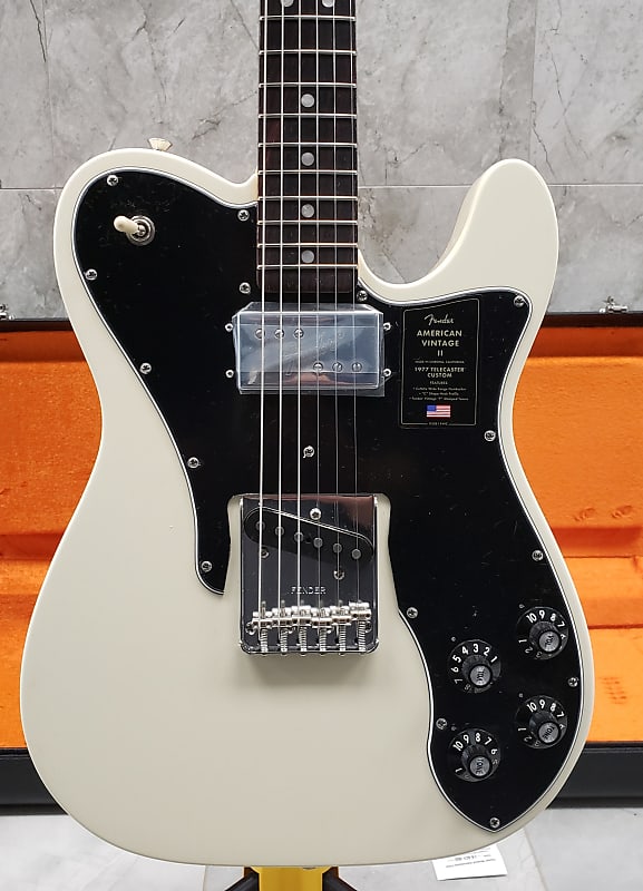 Fender American Vintage II 1977 Telecaster Custom Rosewood Fingerboard, Olympic White 0110440805 image 1