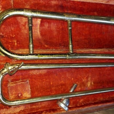 Antique 50 Deluxe Getzen Trombone, Good Condition image 8