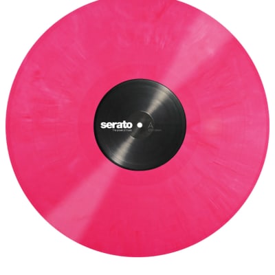 Serato SCV-PS-PNK-OV 12" Pink Control Vinyl Pressing for Serato DJ Pro (Pair) image 1