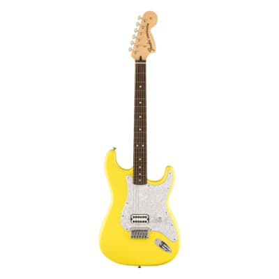 Used Fender Ltd. Ed. Tom Delonge Stratocaster - Graffiti Yellow w/ Rosewood FB image 2