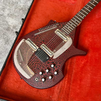Jerry Jones Electric sitar guitar original vintage Danelectro coral image 5
