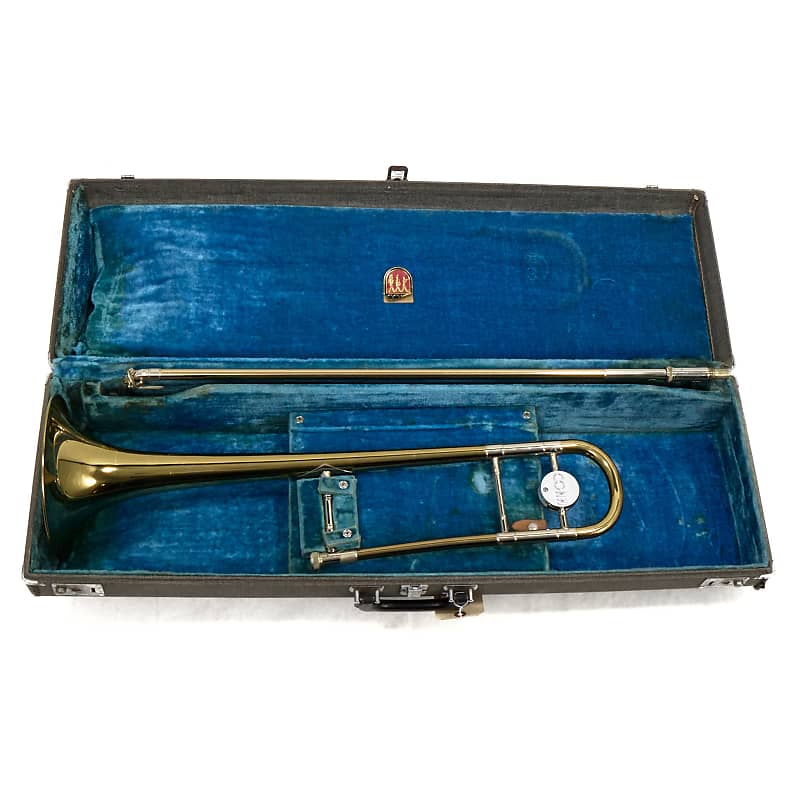 ⑥1984 NHK 音コン バッチ C.G. Conn Model 6H Professional .500 Bore Tenor Trombone SN