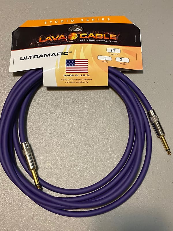Lava Cable Studio Series Ultramafic Instrument Cable 12' Reverb