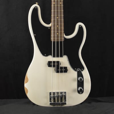 Mint Fender Mike Dirnt Road Worn Precision Bass Rosewood Fingerboard White Blonde for sale