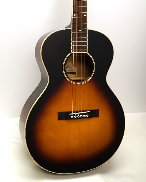 The Loar LH 250 SN All Solid Small Body Acoustic Guitar Vintage Sunburst