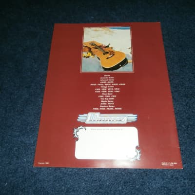 Vintage 1982/1983 Ibanez Acoustic Guitars Catalog! Artwood, Floral, Ragtime! image 8