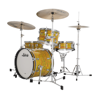Ludwig Pre-Order Maple Citrus Mod Jazz Bop Kit 14x18_8x12_14x14 Drums Shells Made in the USA Authorized Dealer image 2