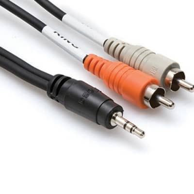 New Hosa CMR-210 10 Foot 3.5mm (1/8") TRS to Dual RCA Cable image 2