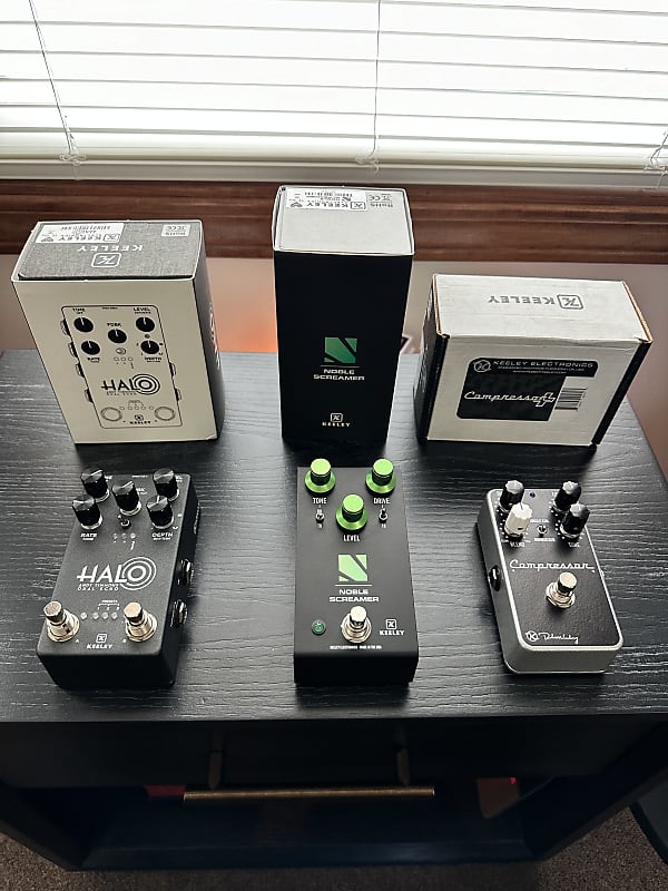 Keeley Pedal Set Compressor Plus + Noble Screamer + Halo Reverb