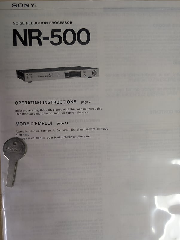 アンプ SONY NOISE REDUCTION PROCESSOR NR-500 Sony NR-500 Noise Reduction Processor (2 available!) | Reverb